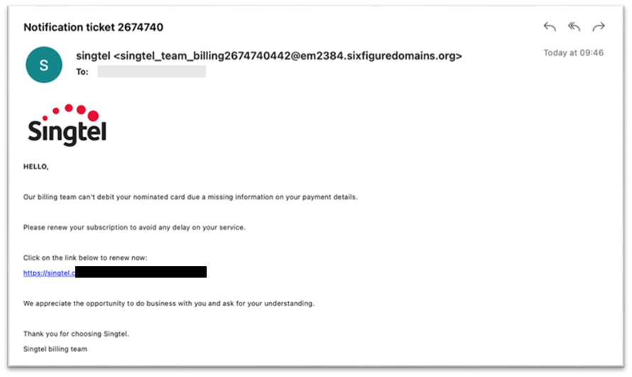 phishing examples 2022