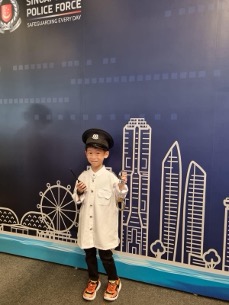 Kids uniform photo booth