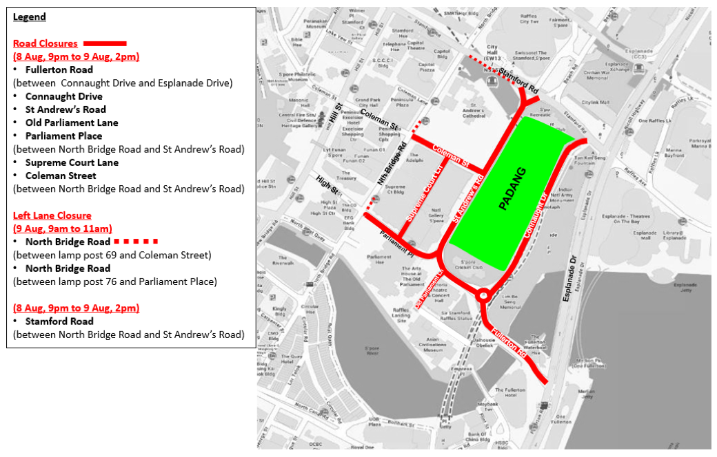 20200806_Security And Traffic Arrangements For NDP2020 Parade at The Padang