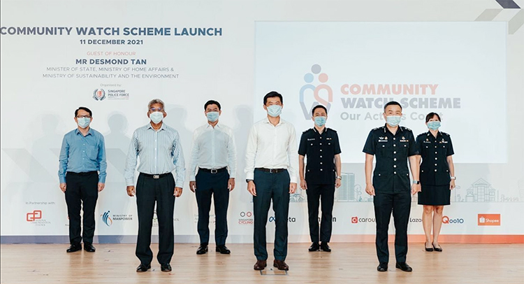 community watch scheme launch POH and GOH group photo
