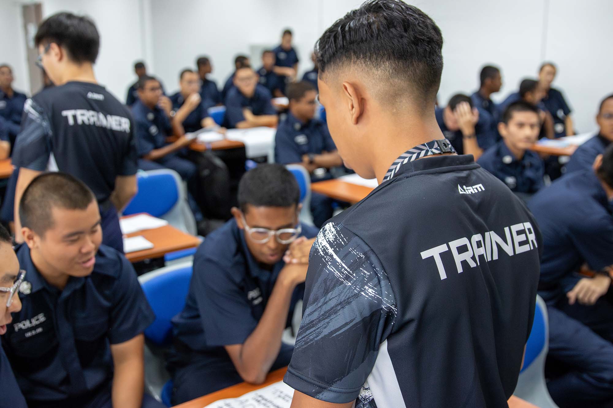 SC/Cpl Farhan’s main role is to guide new officers to ensure that they’re prepared for frontline duties. PHOTO: Ryan Yeo Kee Hng