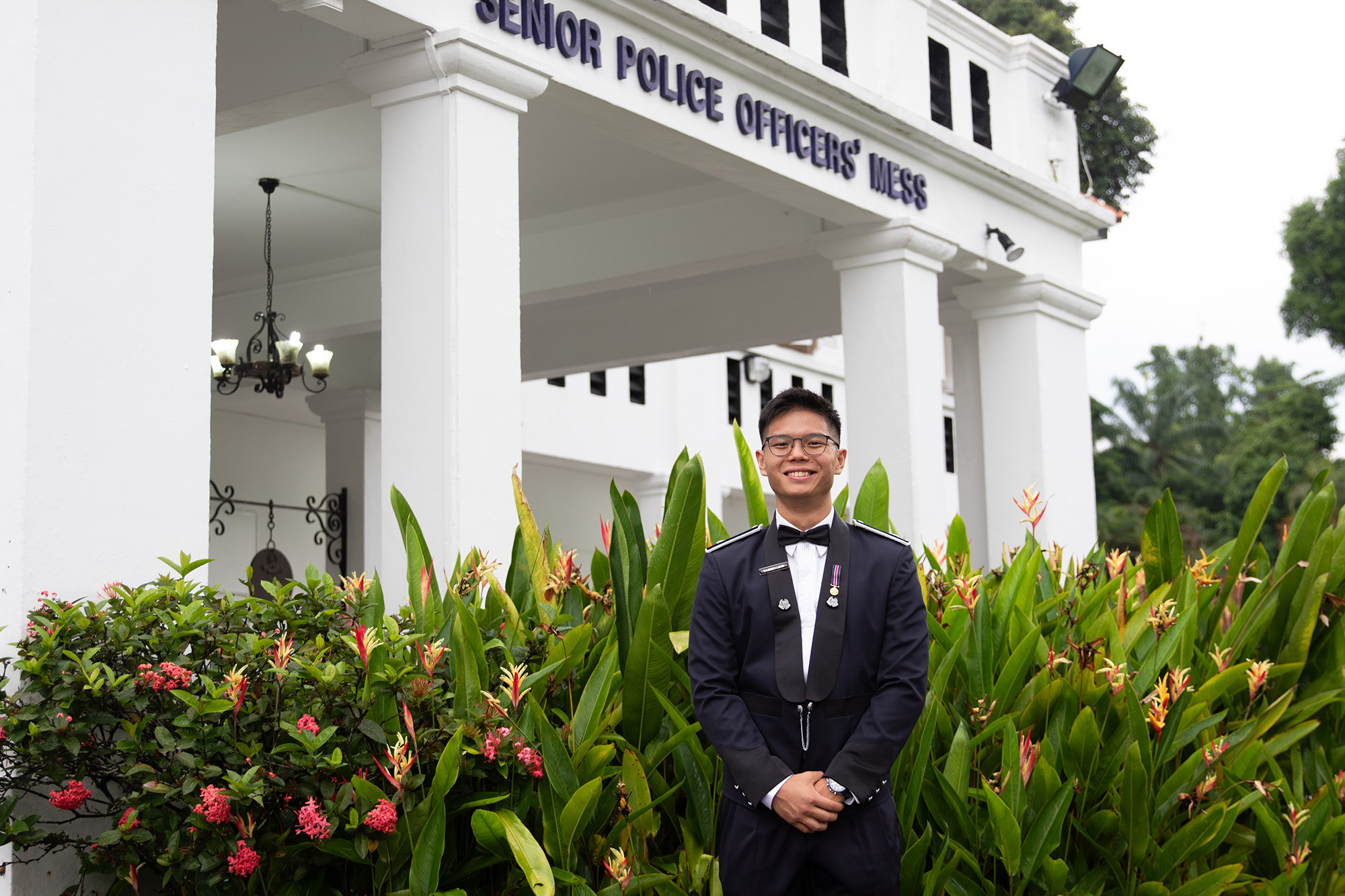 Assistant Superintendent of Police (ASP) Warren Liow at the Senior Police Officers’ Mess on the day of his Graduation Ceremony, held on 6 June 2024. PHOTO: Rose Maswida