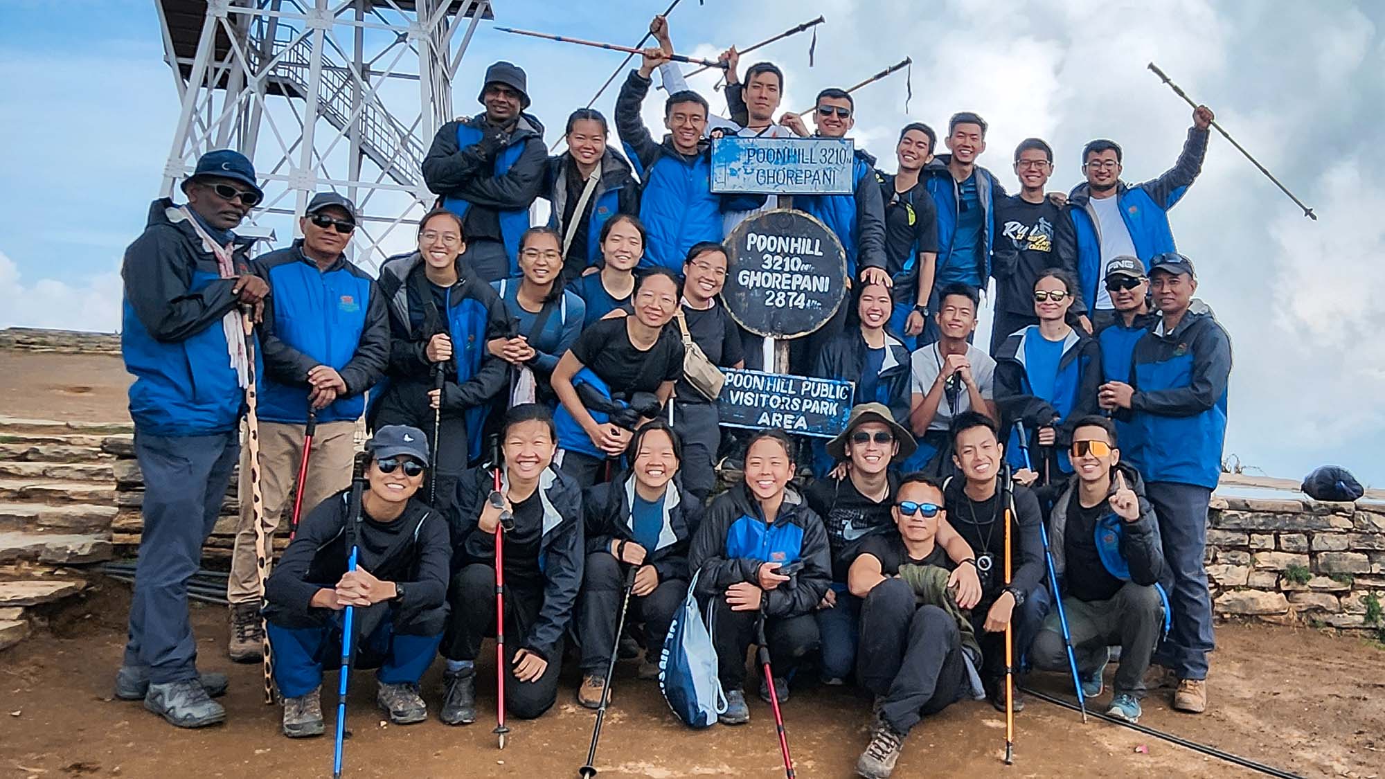 At the highest point of our trek on Poon Hill in Nepal! PHOTO: ASP Warren Liow