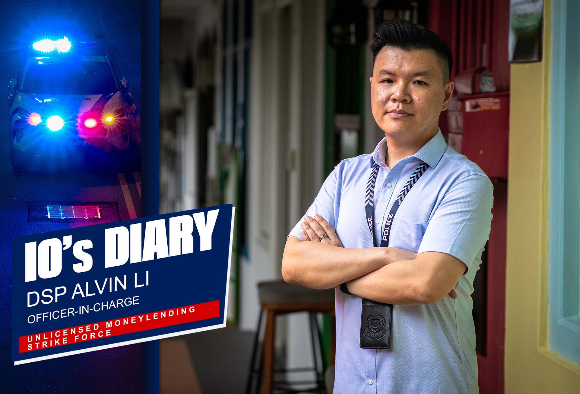 DSP Alvin Li reflects on his 12-year journey with the SPF. PHOTOS: Ryan Yeo Kee Hng