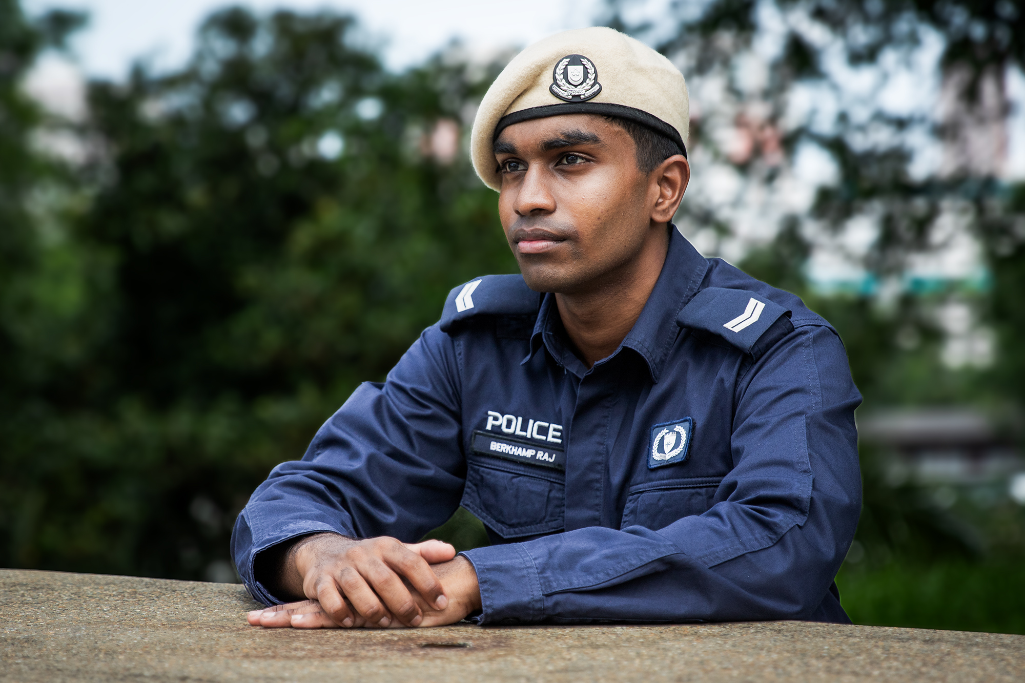 SC/Cpl Berkhamp Raj Lassar has been serving his NS since May 2023. PHOTO: Ryan Yeo Kee Hng