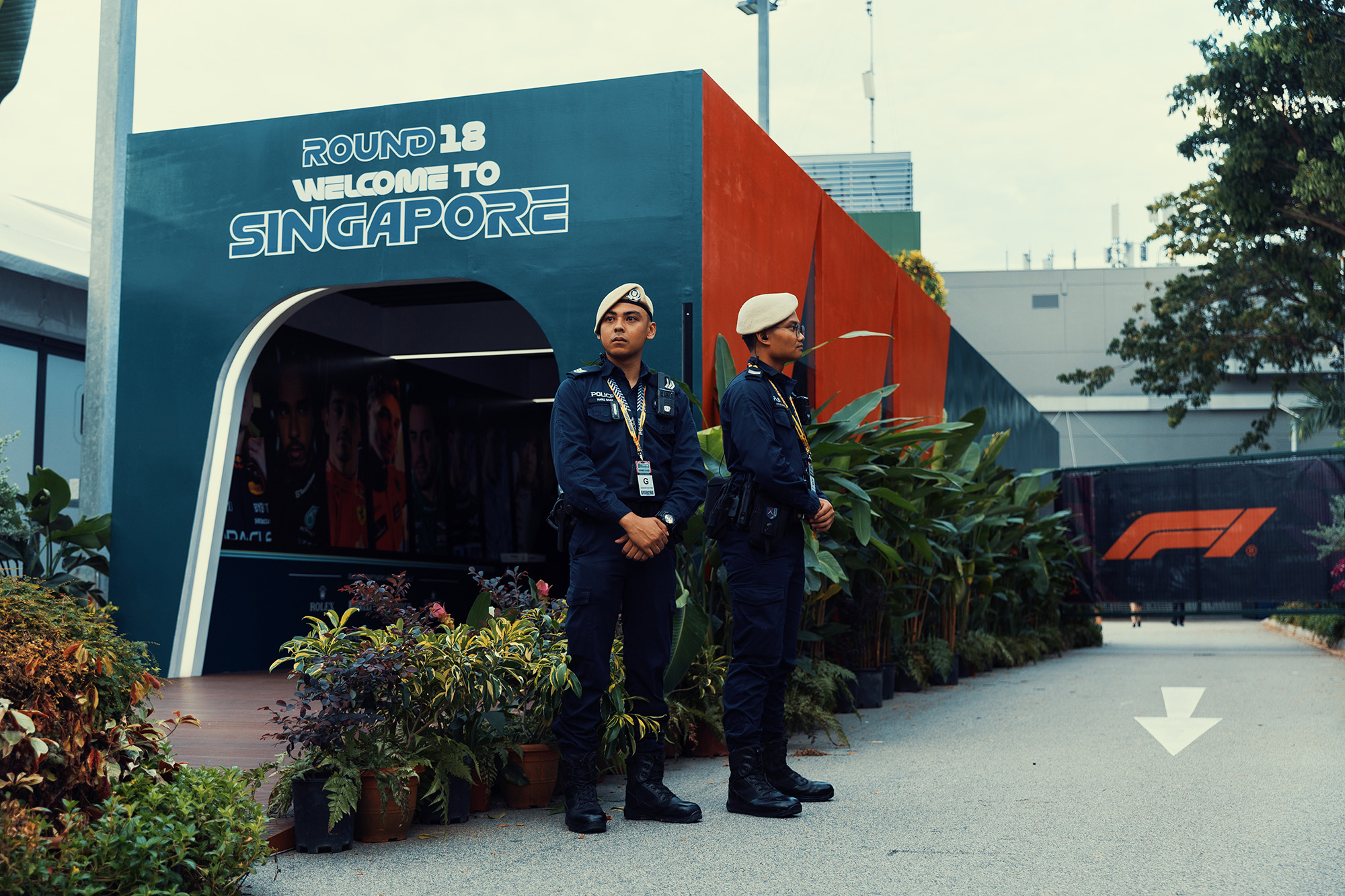 ProCom officers keeping a vigilant eye on the security during the race.