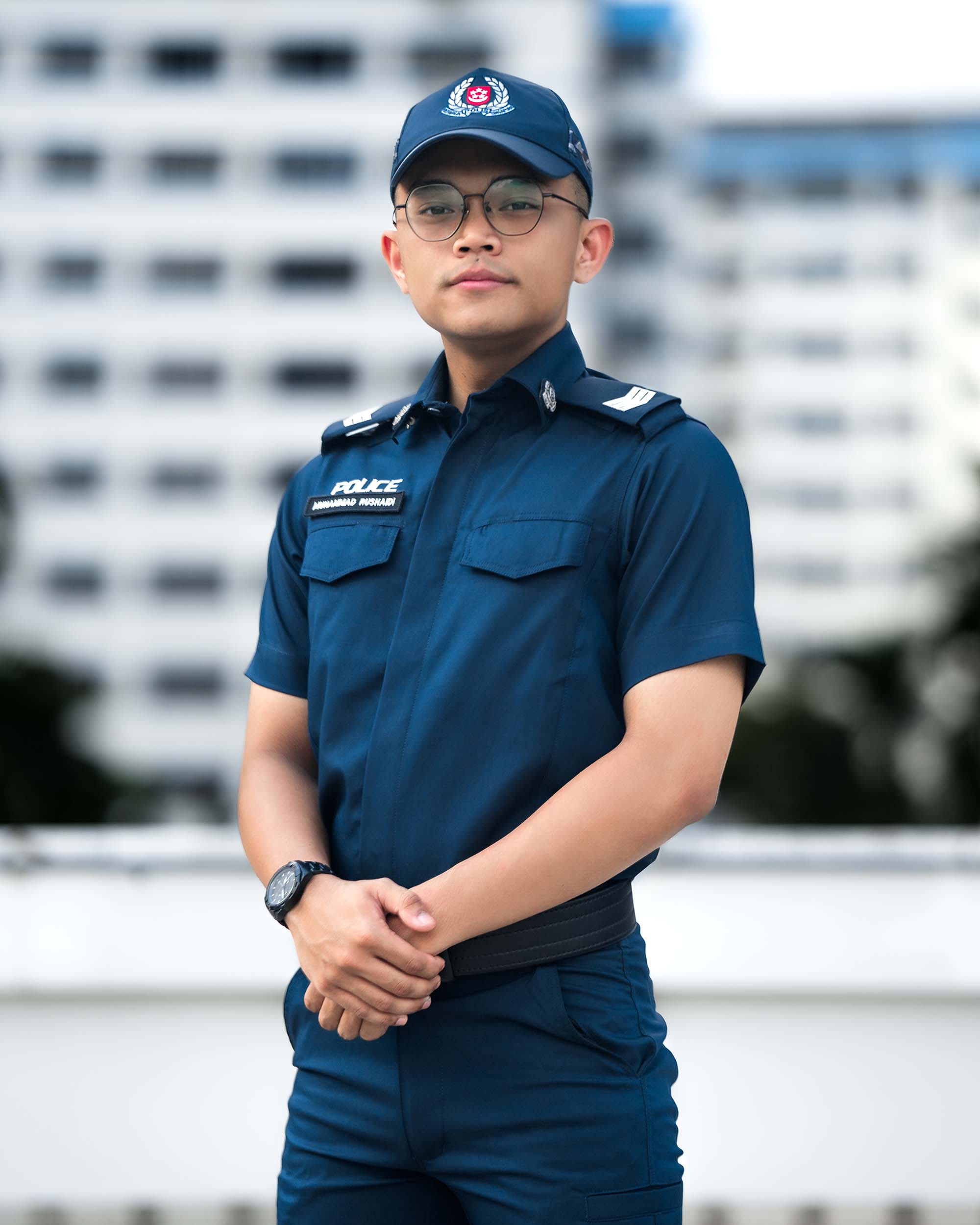 Sgt Rushaidi is currently a GRF officer with Pasir Ris NPC.