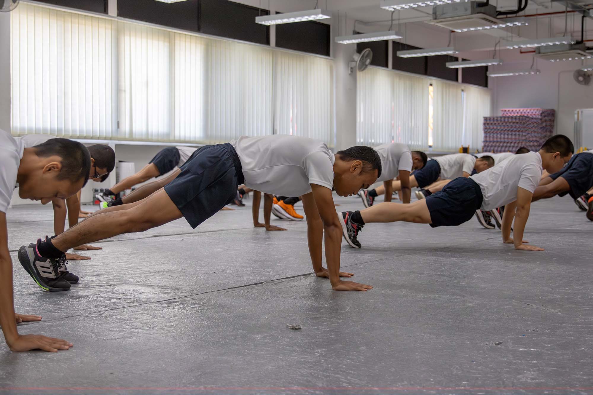 Physical fitness is an important attribute for TransCom officers. PHOTO: Alethea Lee