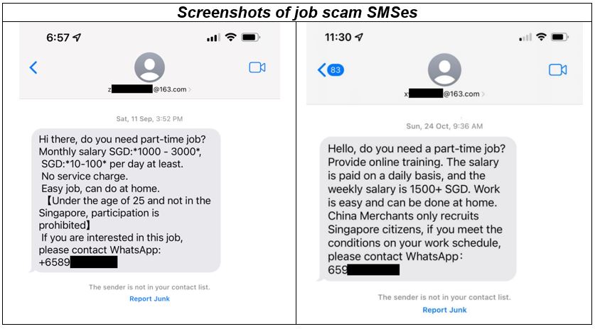 Police Advisory On New Variant Of Scams Involving SMSes From Dubious Email Addresses