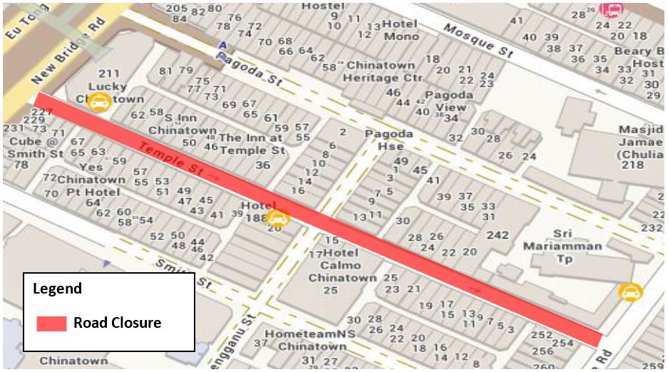 Traffic Arrangements For Chinatown On Eve Of Chinese New Year