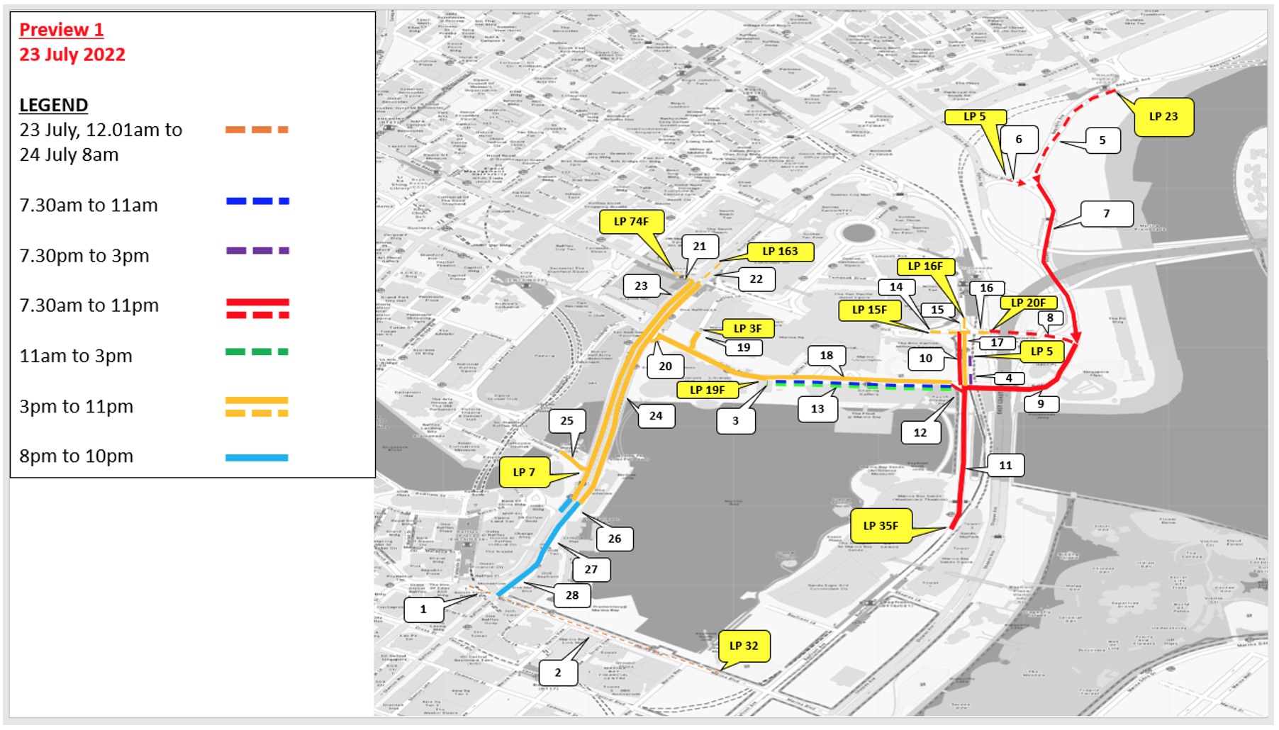 Traffic Arrangement For National Day Parade 2022 Preview 1