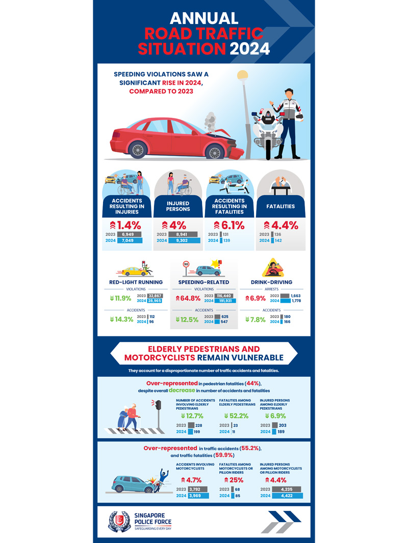 Annual Road Traffic Situation 2024 Infographic