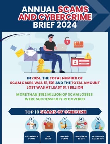 Annual Scams and Cybercrime Brief 2024 Infographic